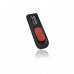 ADATA 64GB C008 USB Flash Drive (Black/Red)