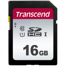 Флеш карта SDHC 16Gb Class10 Transcend TS16GSDC300S w/o adapter