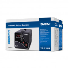Stabilizer SVEN VR-A1000, Relay, 1000VA, 600W, 140-275v, 1 euro outlet, black, 230 ? 130 ? 140mm, 2.9kg.