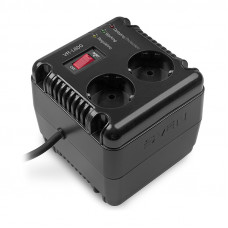 Stabilizer SVEN VR-L 600, Relay, 200W, 184-285v, 2 euro outlets, black, 118 ? 106 ? 112mm, 1.4kg.