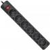 Surge Protector Defender DFS 153 3m, black, 6 outlets