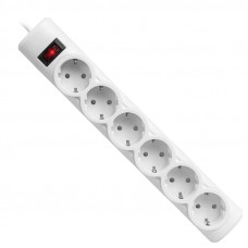Surge Protector Defender DFS 155 5m, white, 6 outlets