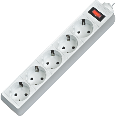 Surge Protector Defender ES 3 3m, white, 5 outlets