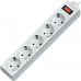 Surge Protector Defender ES 3 3m, white, 5 outlets