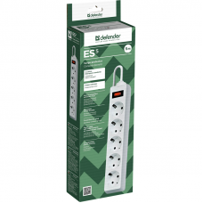 Surge Protector Defender ES 5 5m, white, 5 outlets