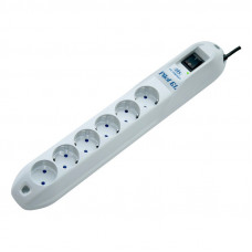 Surge protector Pilot GL 6 outlets (5 euro + 1 without ground) 10A / 2.2kVt, 7m