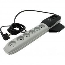 Surge protector Pilot PRO GP6 outlets (5 euro + 1 without ground) 10A / 2.2kVt, 5m, automatic circuit-breaker