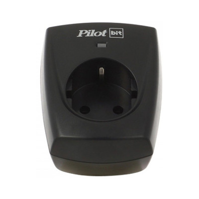Surge Protector ZIS Pilot BIT, 1 outlet, black (16A)