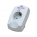 Surge protector ZIS Pilot Single, 1 outlet, 16A, microprocessor, white