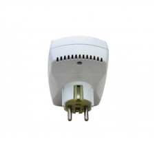Surge protector ZIS Pilot Single, 1 outlet, 16A, microprocessor, white