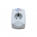 Surge protector ZIS Pilot Single, 1 outlet, 16A, microprocessor, white
