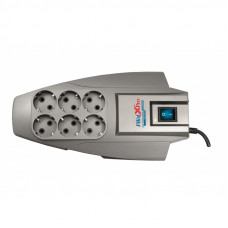 Surge protector ZIS Pilot X-Pro 7m, 6 outlets, microprocessor, white