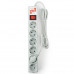 Surge protector Power Cube 5m 6 outlets (gray) 10A / 2.2kW