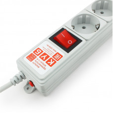 Surge protector Power Cube 5m 6 outlets (gray) 10A / 2.2kW
