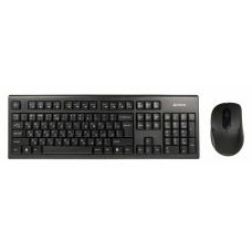 Клавиатура + мышь A4Tech 7100N клав:черный мышь:черный USB беспроводная