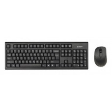 Клавиатура + мышь A4Tech 7100N клав:черный мышь:черный USB беспроводная