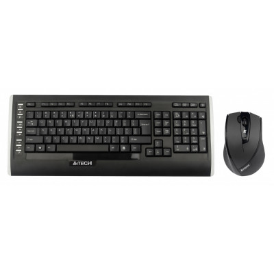 Клавиатура + мышь A4Tech 9300F клав:черный мышь:черный USB беспроводная Multimedia