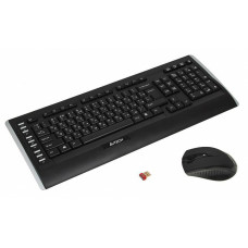Клавиатура + мышь A4Tech 9300F клав:черный мышь:черный USB беспроводная Multimedia