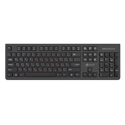 Клавиатура Оклик 505M черный USB slim