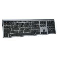 Клавиатура Оклик 890S серый USB беспроводная slim
