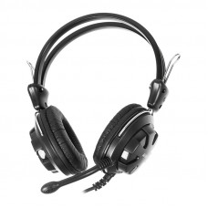 Наушники с микрофоном A4Tech HS-28 черный 1.8м накладные оголовье (HS-28 (BLACK))