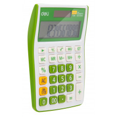 Калькулятор настольный Deli E1238/GRN зеленый 12-разр.