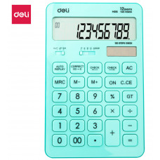 Калькулятор настольный Deli Touch EM01531 голубой 12-разр.