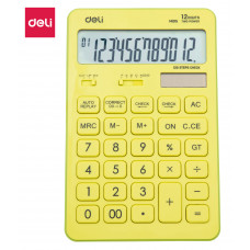 Калькулятор настольный Deli Touch EM01551 желтый 12-разр.