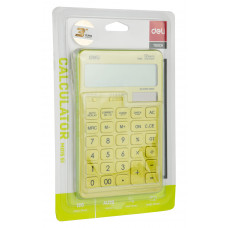 Калькулятор настольный Deli Touch EM01551 желтый 12-разр.