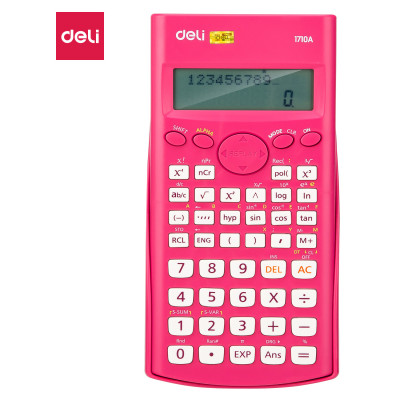 Калькулятор научный Deli E1710A/RED красный 10+2-разр.