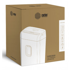 Шредер Cactus CS-SH-6-13-4X12 (секр.P-4) фрагменты 6лист. 13лтр. скрепки скобы пл.карты