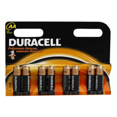 Батарея Duracell Basic LR6-8BL MN1500 AA (8шт)