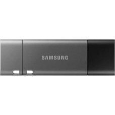 Флеш Диск Samsung 32Gb DUO Plus MUF-32DB/APC USB3.1 серебристый