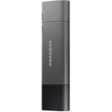 Флеш Диск Samsung 32Gb DUO Plus MUF-32DB/APC USB3.1 серебристый