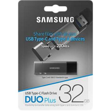 Флеш Диск Samsung 32Gb DUO Plus MUF-32DB/APC USB3.1 серебристый
