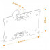Кронштейн для телевизора Holder LCDS-5060 черный глянец 19"-32" макс.30кг настенный фиксированный