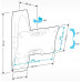 Кронштейн для телевизора Holder LCDS-5062 белый 19"-32" макс.30кг настенный поворот и наклон