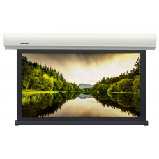 [LMBC-100110] Экран с электроприводом Lumien Master Business Control 283х436 см, (раб.область 267х427 см) (198") Matte White, чёрн.кайма по периметру, верх.кайма 10 см, цвет корпуса белый 16:10. В комплекте триггер., RS232, IR, RF управл.