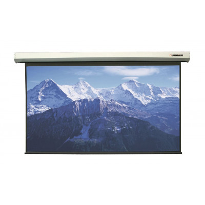 [LMLC-100111] Экран с электроприводом Lumien Master Large Control 346x449 см (раб. область 329х439 см) (216") Matte White FiberGlass, черн. кайма по периметру, верх.кайма 10 см, стальной корпус, 4:3, IR и RF управление входит в комплект