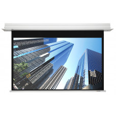 [LMRC-100107] Встраиваемый экран с электроприводом Lumien Master Recessed Control 206х305 см (раб.область 166х295 см) (133") Matte White чёрн.кайма по периметру, черн.кайма сверху 35 см, триггер, RS232, IR, RF управл.в комплекте, цвет корпуса белый 1
