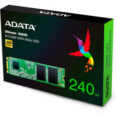 Накопитель SSD A-Data SATA III 240Gb ASU650NS38-240GT-C Ultimate SU650 M.2 2280