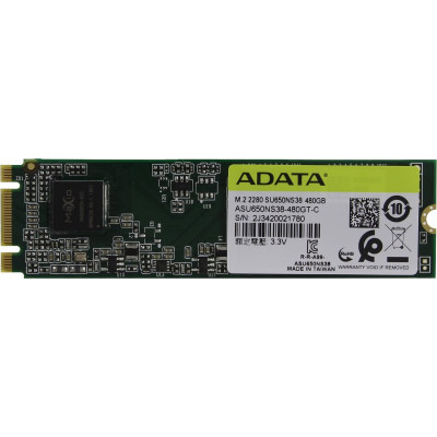 Накопитель SSD A-Data SATA III 480Gb ASU650NS38-480GT-C Ultimate SU650 M.2 2280