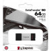 Флеш Диск Kingston 64Gb DataTraveler 80 DT80/64GB USB3.0 черный