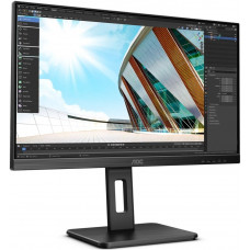 МОНИТОР 23.8" AOC Q24P2Q Black с поворотом экрана (IPS, 2560x1440, 75Hz, 4 ms, 178°/178°, 250 cd/m, 50M:1, +HDMI, +Displ
