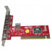 Контроллер PCI VIA6212 (4+1) 5xUSB2.0 Bulk