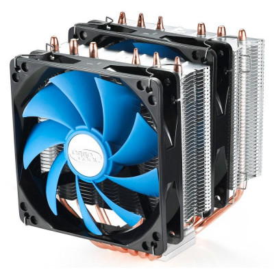 Устройство охлаждения(кулер) Deepcool NEPTWIN V2 Soc-AM4/AM3+/1150/1151/1200/2011 4-pin 18-30dB Al+Cu 150W LED Ret