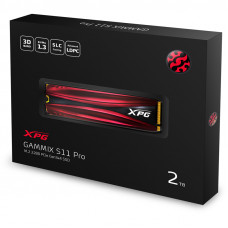 Накопитель SSD A-Data PCI-E x4 2Tb AGAMMIXS11P-2TT-C S11 Pro M.2 2280