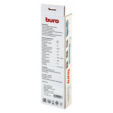 Сетевой фильтр Buro 600SH-16-5-W 5м (6 розеток) белый (коробка)