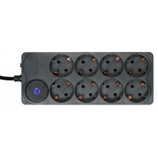 Сетевой фильтр Ippon BK-238 3м (8 розеток) черный (коробка)