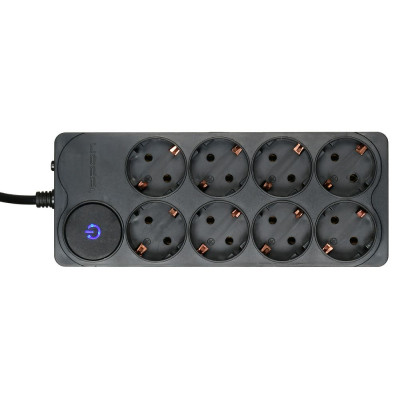 Сетевой фильтр Ippon BK-238 3м (8 розеток) черный (коробка)